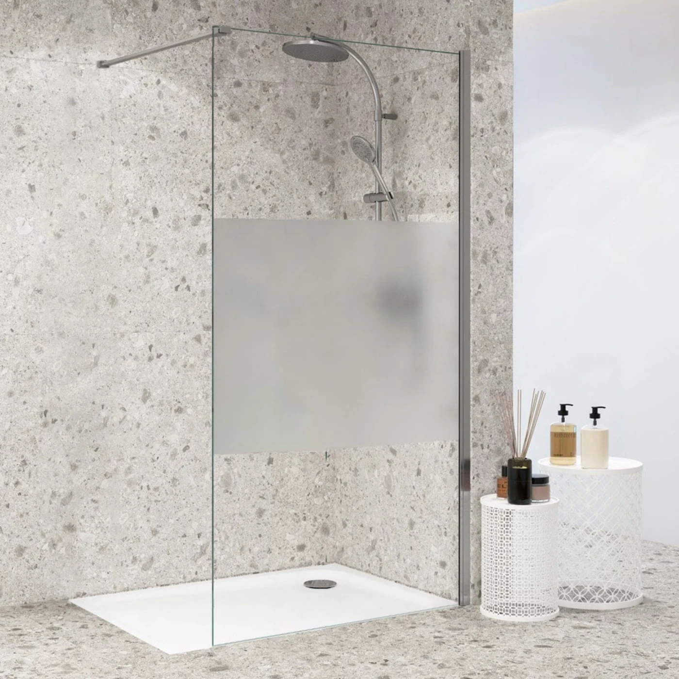 Schlanke Glas-Trennwand aus Sicherheitsglas